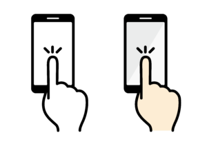 iPhoneタッチスクリーン操作とは