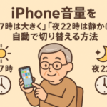 【ショートカット】iPhone音量を時間で自動調整する方法