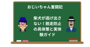 柴犬が逃げ出さない!脱走防止の具体策と実体験ガイド
